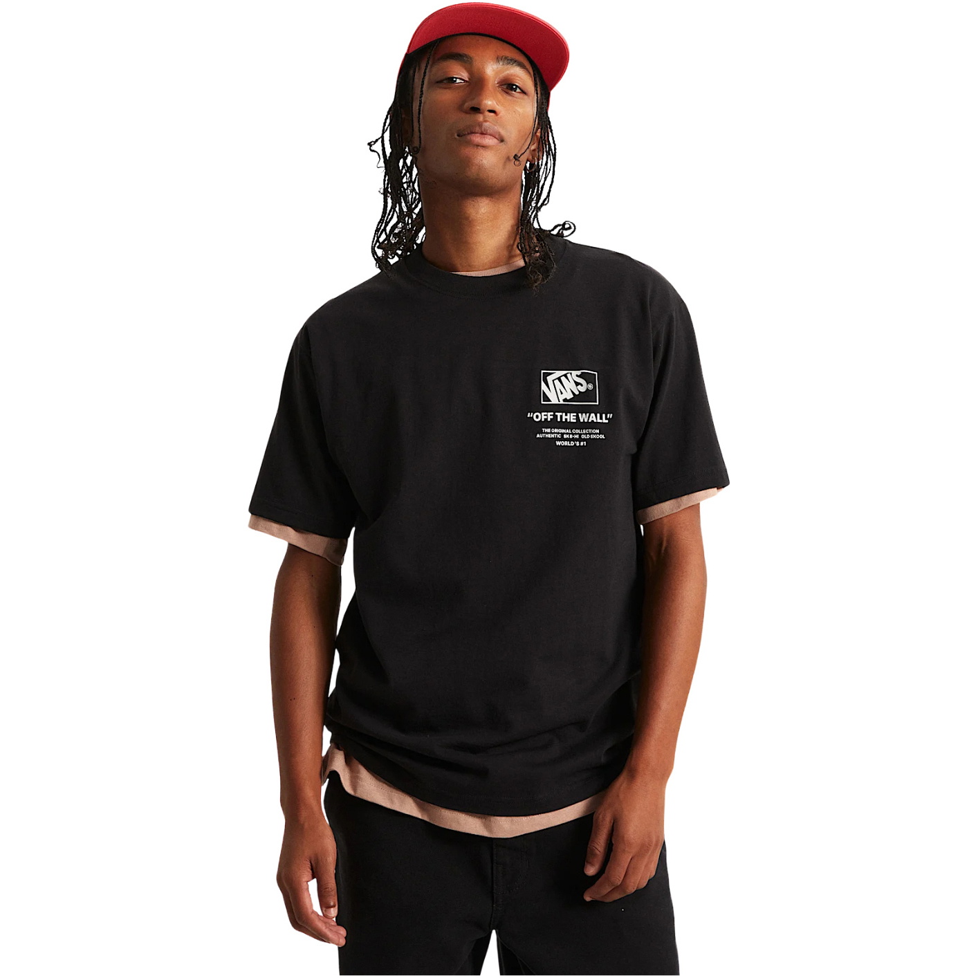 2026 Vans Mens Stockpile T-Shirt VN000PEWY28 - Black / White
